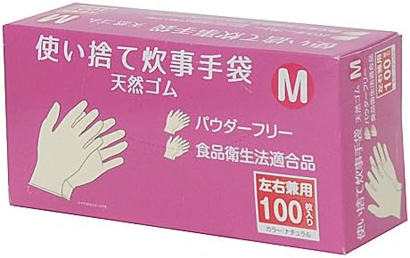Amazon コーナンオリジナル 使い捨て 炊事手袋 天然ゴム 100枚入り M Kfy05 1128 コーナンオリジナル 使い捨て手袋