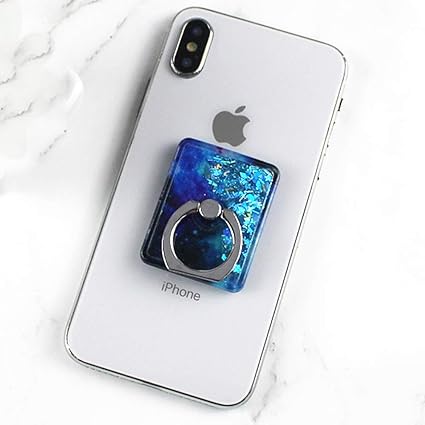 Amazon Xinn 2点セット 3dリングスタンド 流砂 キラキラ 可愛い 動ける スマホスタンド 指1本で保持 落下防止 360度回転 金属リング ホルダー Iphone Ipad Ipod Galaxy Xperia スマートフォン タブレット金属対応可能 ブルー ホールドリング 通販