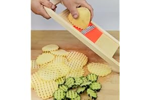Stainless Steel Potato Presses Tools- Manual Wave Cutter for Perfectly Cut Potatoes, Vegetables & Fruits Cutting Tools - Esse