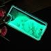 Appmax Special Design Liquid Luminous Powder Glow in the Dark Quicksand Liquid Transparent Clear Back Skin Hard Cover Case for Apple Iphone 6 Plus & Iphone 6s Plus[5.5 Inch ](Blue)