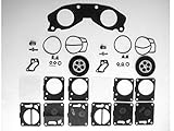 Mukuni Dual Carb Rebuild Kit with Base Gasket Compatible with Yamaha 701 700 62T-13556-00-00