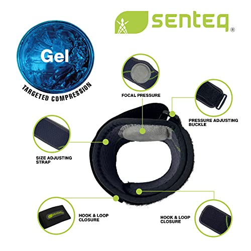 SENTEQ Tennis Elbow Brace for Tendonitis and Tennis Elbow for Men and