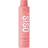 Schwarzkopf Professional OSiS+ Volume Up Hairspray for Instant Root Lift | Medium Hold, Adds Volume and Body for Hair | Natur