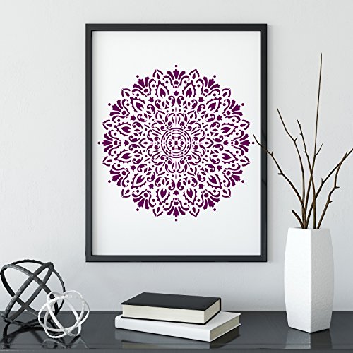 Harmony Mandala Stencil Template - Reusable Stencil with Multiple Sizes Available