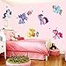 Sunnicy 3d Cartoon Wall Stickers for Kids Rooms Home Decoration Wall Decal Wall Sticker with a Pink Box