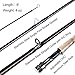 PLUSINNO Fly Fishing Rod and Reel Combo, 4 Piece Lightweight Ultra-Portable Graphite Fly Rod 5/6 9’ Complete Starter Package with Carrier Bag