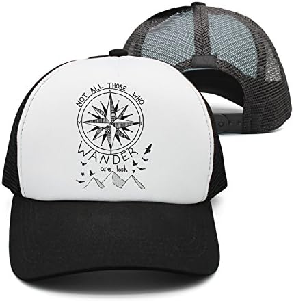 SPN37Y Sports Caps Mesh Hat Snapback Hat Casquette Printed Fashion Not All Those Who Wander are Lost Snapback Cap Trucker Cap