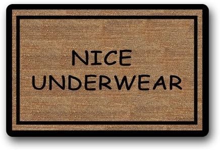 Dengni Shirley's Door Mats Funny Doormats Nice Underwear Custom Rectangle Entryways Non Slip Indoor/Outdoor Doormat Floor Mat(23.6 * 16.7)