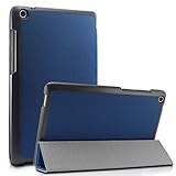 Infiland Asus Zenpad S 8.0 (Z580C/Z580CA) Case, Ultra Slim Lightweight Tri-Fold Smart Shell Stand Case Cover for 2015 Released ASUS ZenPad S 8 Z580C / Z580CA 8-Inch Tablet, Navy