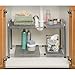 Seville Classics Expandable Under-Sink Shelf with Steel Mesh and Removable Panels