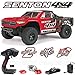 ARRMA SENTON 4x4 MEGA 4WD RC Short Course Truck RTR with 2.4GHz Radio | 7C 2400mAH NiMH Battery | Charger | 1:10 Scale (Red/Black)