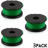 Enegitech 3 Pack SF-080 0.080" 20ft Auto Feed String Trimmer Spool Line Replacement for Black & Decker GH3000 Trimmer