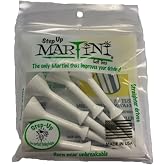 Martini Step-Up Golf Tees - Virtually Unbreakable - White, 3.25 inches