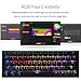 Anne Pro 2 Mechanical Gaming Keyboard 60% True RGB Backlit – Wired/Wireless Bluetooth 4.0 PBT Type-c Up to 8 Hours Extended Battery Life, Full Keys Programmable by Obins (Gateron Brown, Black)thumb 4