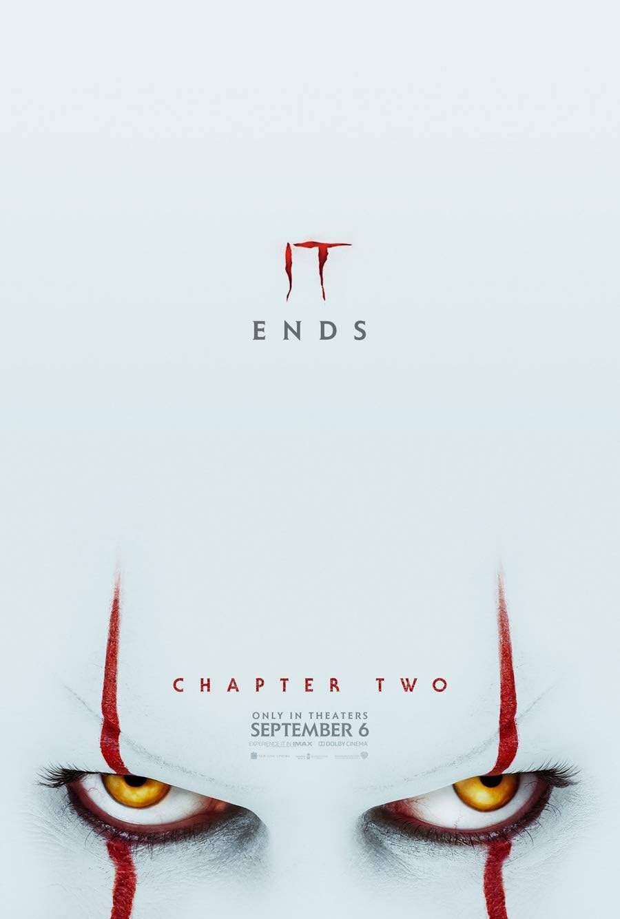 amazon com it chapter two 2 movie poster 2 sided original version b 27x40 jessica chastain stephen king posters prints