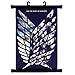 Elibeauty Attack on Titan Scroll Poster, Anime Scroll Poster Waterproof Poster Home Decor Poster Wall Decoration(Medium- 11.8 x 17.7 inch)