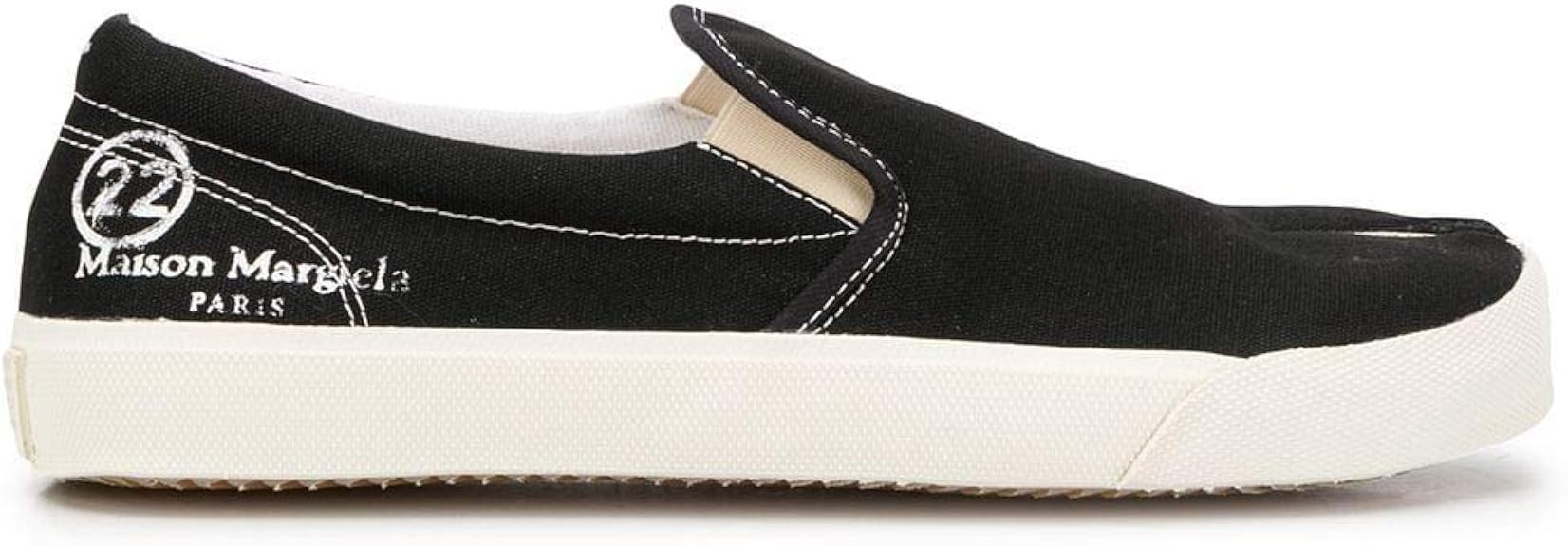 Amazon Maison Margiela ラグジュアリーファッション メンズ S57ws0294p1875t8013 ブラック コットン 運動靴 シーズンパーマネント スニーカー