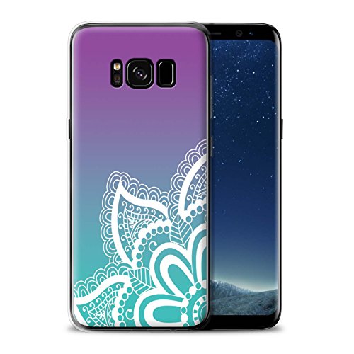 STUFF4 Gel TPU Phone Case / Cover for Samsung Galaxy S8 Plus/G955 / White Henna Tattoo Design / Ombre Pattern Collection