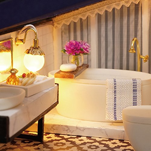 3 Kisoy+Romantic+Dollhouse+Miniature+Apartment