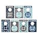 Hadley Designs 7 Blue Baby Nursery Closet Organizer Dividers for Boys Clothing, Age Size Hanger Organization for Kid, Toddler, Infant, Clothes Must Have Items, Best Shower Registry Gift, 0-24 Months