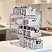 Bextsware Auledio Stackable 2 Tier Under Sink Cabinet Organizer with Sliding Storage Drawer, Silver