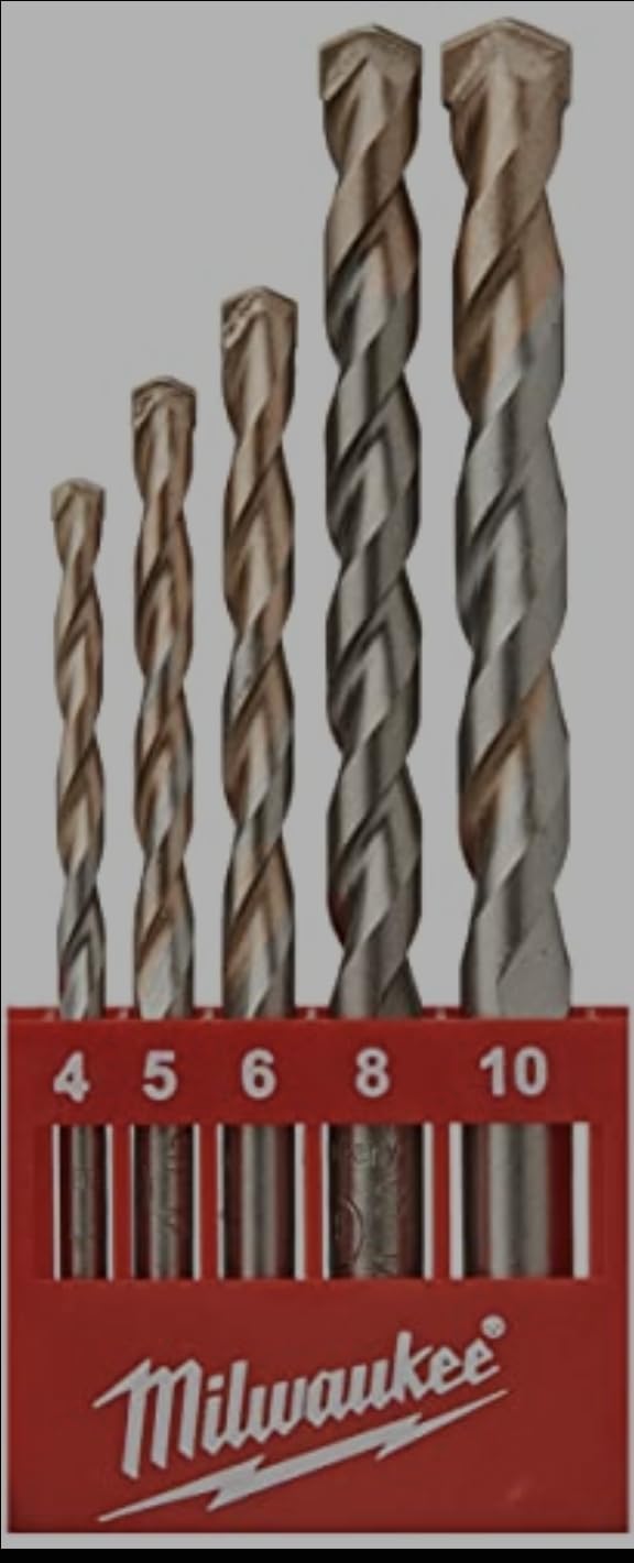 Concrete Drill Bit Set, 5 Piece