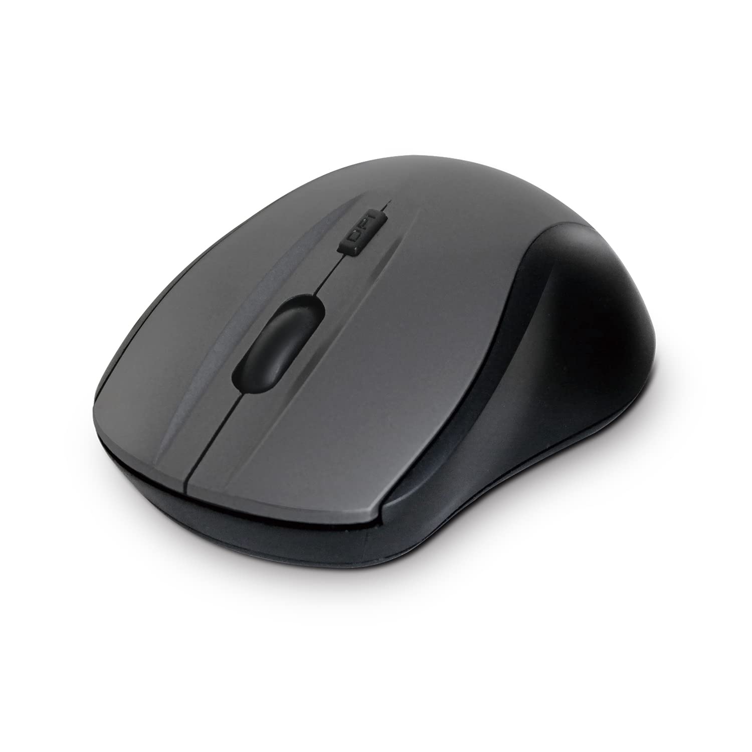 Compoint Wireless Mouse with Mini USB Receiver - Optical Cordless Mouse for Laptop, Computer, Macbook, Gaming, Working - 2.4Ghz Small Silent Black/Grey Portable Mouse Up To 10m with USB Adaptor