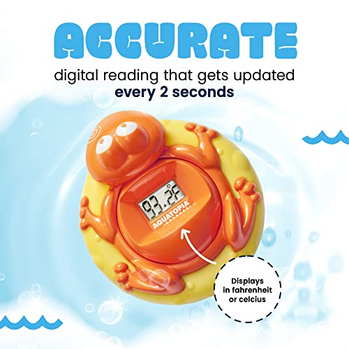 Aquatopia Baby Bath Thermometer Floating Toy with Digital Audible