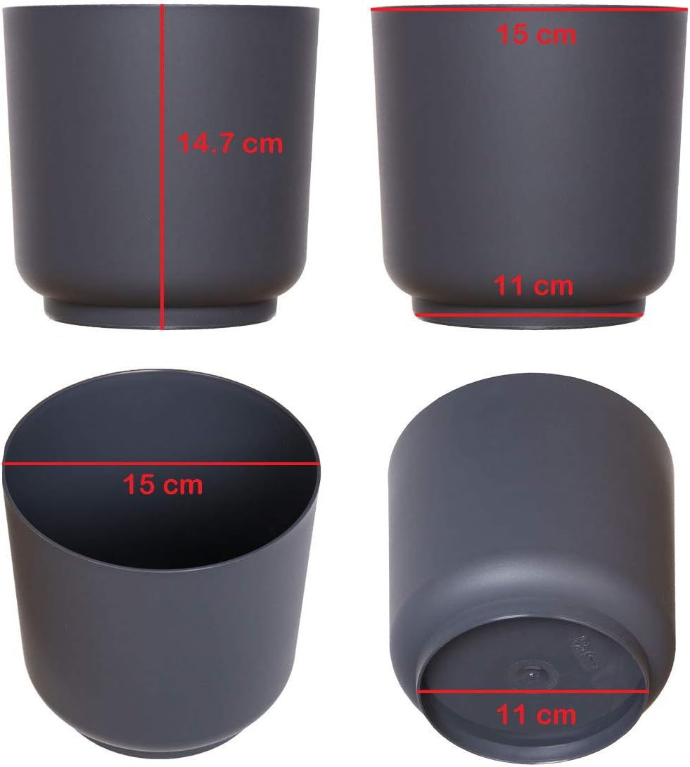 Set 2 PZ. FIORIERA CM.50 COMPL. DI CASSETTA E SOTTOCASSETTA In Plastica Filo Di - Foto 7