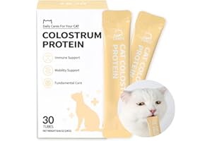 Doctor By Cat Colostrum Protein Cat Supplement Immune Support Muscle Growth, Gentle on Digestion for Kittens, Adult&Senior Cats with Goat Milk, Whey Protein Isolate, Colostrum Lickable Formula