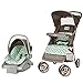 Cosco Lift & Stroll Travel System - Car Seat and Stroller – Suitable for Children Between 4 and 22 Pounds, Elephant Squares