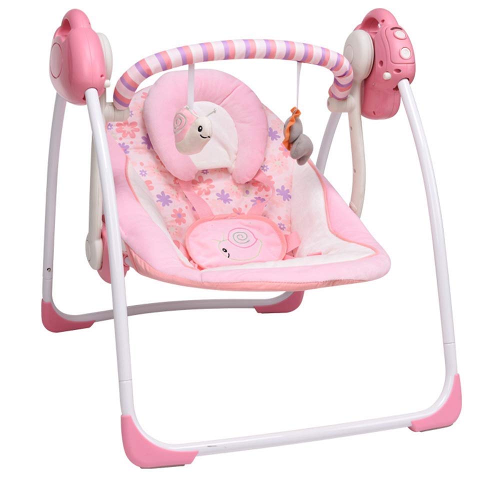 pink baby rocker chair