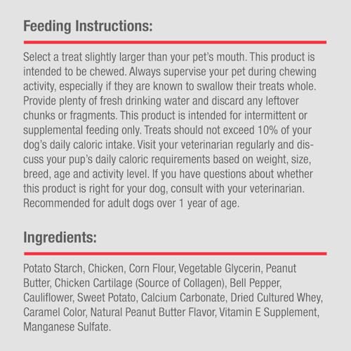 DREAMBONE COLLAYUMS KNOTS PLUS COLLAGEN CHEWS FOR DOGS, 8 COUNT, TREAT YOUR DOG TO RAWHIDE-FREE CHEWS MADE WITH CHICKEN, VEGETABLES AND PEANUT BUTTER