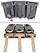 Ultimate Arms Gear New 50 Pack of 8mm 5 Round Nickel Plated Stripper Clips Magazine Loader Mauser Karabiner K98 K-98 98K K98K Yugo M48 M24 Rifle + 2 Pack of K98 K-98 98K K98K WWII Reproduction German Black Leather Strap Triple Ammo Ammunition Cartridge Rounds Stripper Clips Pouch with D-Ring Y-Straps Belt Attachment