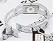 Vavna Womens Ladies Stainless Steel Black Dial Bracelet Wrist Watch Quartz (Rectangle)