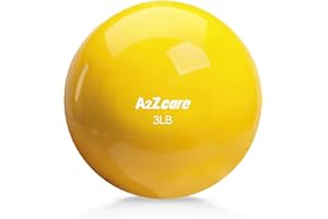 A2ZCARE Toning Ball - Weighted Toning Exercise Ball - Soft Weighted Medicine Ball for Pilates, Yoga, Physical Therapy and Fitness