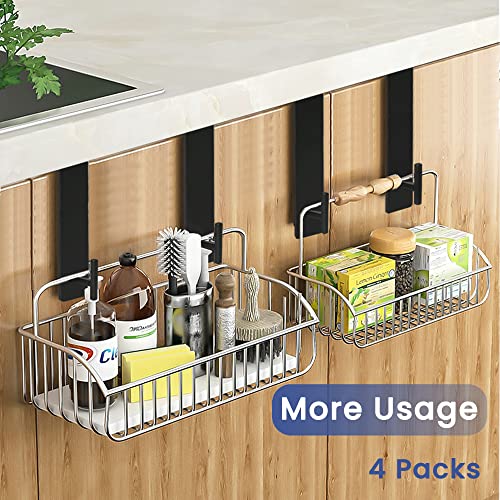 CorkLatta 4 Pack Shower Door Hooks 7 1/4 Inch, Black Shower Hook Over