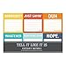 Knock Knock Tell It Like It is Sticky Note Packet, 6 Sticky Note Pads Set, 2.75 x 2.75-Inches and 40-Sheets Each