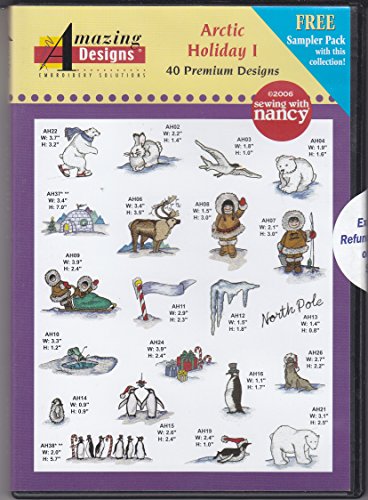 Amazing Designs Arctic Holiday Machine Embroidery Designs