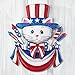 Collections Etc 4th of July Patriotic Hand-Painted Cat Door Decor