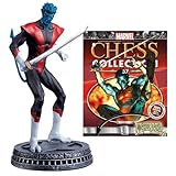 X-Men Nightcrawler White Pawn Chess Piece with Magazine
