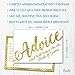 50 Wedding Advice Cards & Well Wishes for the Bride and Groom - Bridal Shower Games, Wedding Games, Wedding Decorations, Wedding Guest Book Alternative