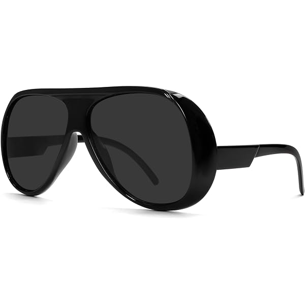 ✨Women\'s Black Trendy Sunglasses Aviator Square Retro 70s Fashion Sun Glasses piscm Retro Square Aviator Sunglasses for Women Men 70s  main image 3