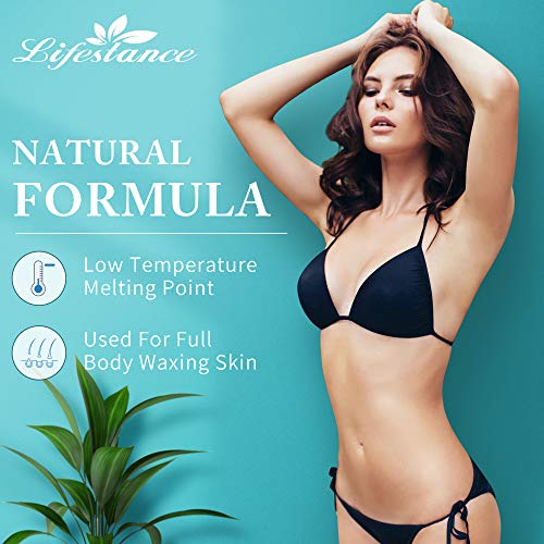 Waxing Kit, Lifestance Wax Warmer Hair Removal Wax Kit with 14.1oz Hard Wax At Home Waxing Kit for Women Men Stripless Eyebrow, Facial, Body, Brazilian, Legs - Thumbnail 5