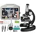 AMSCOPE-Kids M30-ABS-KT51 120x-1200x 6-Powers Metal Frame & Base with 52-pc Accessories, Among The TOP 3 Picks of The Best Student Beginner Microscope Kit in 2016, Recommended by Multi Organizations primary