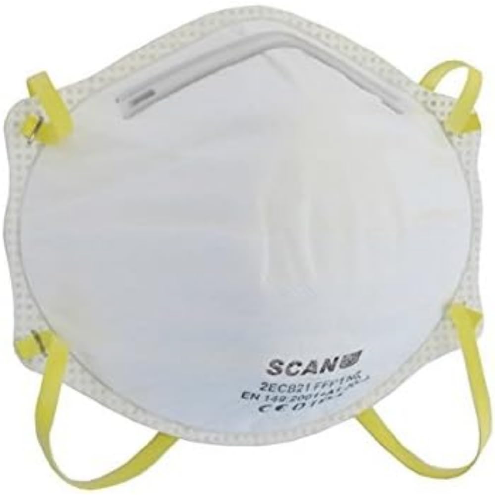 Scan SCAPPEP1M FFP1 Moulded Disposable Dust Masks Pack of 3