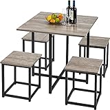 Yaheetech 5-Piece Dining Table Set - Industrial