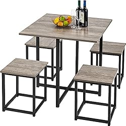 Yaheetech 5-Piece Dining Table Set - Industrial