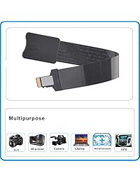 Cable de extensión TF a Micro SD TF Flex con cremallera, adaptador de tarjeta de memoria, extensor de cable de conexión (18.1 in) para impresoras Creality 3D CR10 10S Ender 3 Anet A8 Monoprice Select Mini impresora 3D Raspberry Pi GPS TV