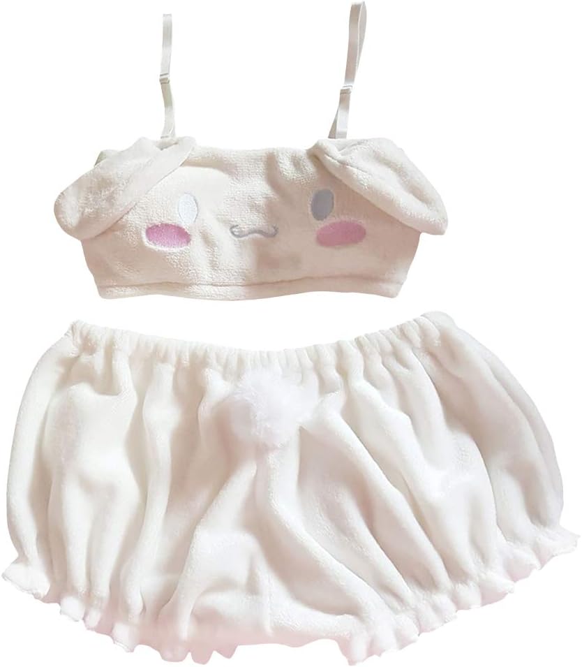 Kuromi Bra My Melody Pajamas Cosplay Costume Bra Plush Pajamas Kawaii